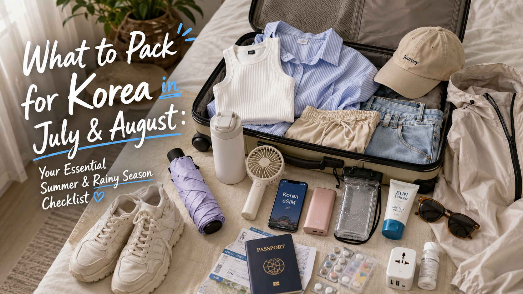 What to Pack for Korea in July & August: Your Essential Summer & Rainy Season Checklist (2026)